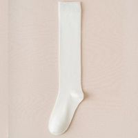 压力瘦腿袜女美腿塑形可爱jk小腿袜韩版中筒日系学生冬季防滑春秋 小腿袜纯白[无压力]