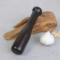 枣木紫光檀乌木蒜槌实木原木无漆蒜压蒜器捣蒜器研磨器黑檀蒜锤子 二等半球紫光檀