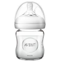 新安怡玻璃奶瓶125毫升防胀气仿母乳奶嘴婴儿新生儿奶瓶120ml 120ml法国进口玻璃奶瓶[无赠品] 官方正品 无原包