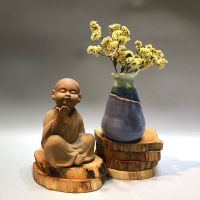 全釉色陶瓷小花瓶水养绿箩盆客厅茶几办公室干花插花器装饰品摆件 随机发货1个