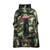 加大加厚户外登山包旅行包双肩包男女款军绿迷彩打工旅游背包防水 60厘米高[胶把迷彩]