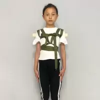驼背含胸矫正器学生成人儿童直背正脊军姿矫正架坐姿站姿纠正 基础款小码(身高145cm以下使用)