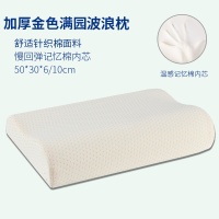 记忆枕慢回弹修复护颈椎枕头芯带枕套装成人儿童专用一个一对拍2 金色满园一只装