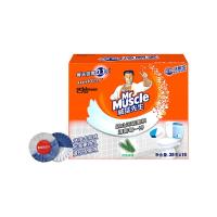 威猛先生马桶除臭剂除味洁厕宝块状厕所除臭香薰蓝泡泡百草青香 百草味洁厕块新包装10块装*1盒