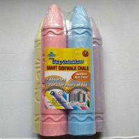 鑫旺粉笔粉色无尘教学彩色教师儿童绘画涂鸦户外工业船舶粗大粉笔 3支随机颜色 1套3支