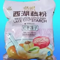 西湖藕粉荣荣世家正宗杭州特产藕粉570g独立19小包装杂粮冲饮品 红枣莲子味 1袋