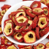 大片无核山楂干山楂片精选泡茶空心圈罐装100g柠檬片蒲公英茶组合 精选山楂干袋装100g