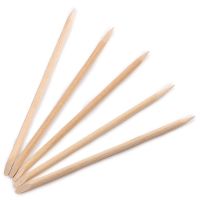 美甲工具桔木棒卸甲签死皮推点钻棒7.5cm小木棒穿戴美甲卸甲片用 散装10根装