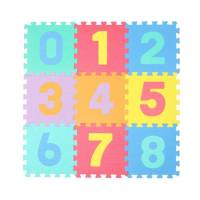 卓盛泡沫地垫卧室拼接卡通拼图垫子地垫家用榻榻米婴儿童爬爬垫 数字拼图10片 30*30*1.0cm(9片/包)