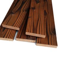 木板木条碳化防腐木户外地板阳台板木头庭院地板墙板 1厘米厚9厘米宽_ 2米长