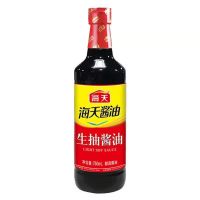 海天精品老抽酱油精品生抽酱油两瓶大桶特惠装酿造炒菜凉拌调 海天生抽750ml*1