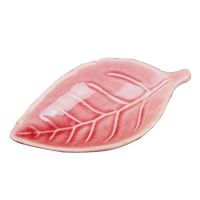 美容院专用精油碗碟子套盒装调配陶瓷精油碗托盘工具调膜分装用品 小叶碟 粉色5个(送鸡蛋花一朵)