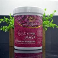 送碗棒勺子 薇施黎玫瑰花瓣高透果冻水晶粉500g 嫩肤亮颜保湿补水 桶装高透果冻水晶粉500g