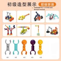 儿童大颗粒大号积木多功能益智力DIY拼插拼装玩具男孩女孩3-4-6岁 体验款骨架积木 14颗粒