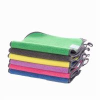 超细纤维大号加厚珊瑚绒洗碗布擦手抹布夹布拖配套布擦桌子擦地板 高密双色小号(20*30CM)混色装 2条组合