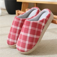冬季棉拖鞋女可爱学生宿舍防滑厚底毛绒情侣地板拖洋气百搭毛拖鞋 743玫红 36-37(适合35.36的脚)