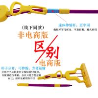 妙洁无水印不锈钢拖把胶棉拖把对折式海绵吸水拖布免手洗可伸缩 黄色分体伸缩杆/无商标特惠/共1头