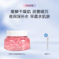 雪玲妃樱花睡眠面膜女补水保湿收缩毛孔清洁泥膜涂抹式免洗夜间霜 樱花免洗睡眠面膜(赠品多)