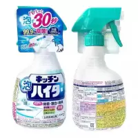 日本原装花王厨房餐具台面去油漂白清洁剂 泡沫除菌喷雾消臭400ml 花王厨房泡沫漂白剂主体400ml