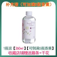 香薰精油补充液家用室内房间香水空气清新剂卧室持久留香厕所除臭 大瓶香薰260ml(1瓶装) 柠檬[法国原料]