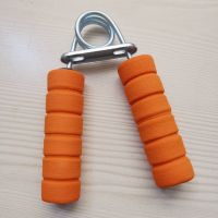 握力器海绵握力把腕力器练臂肌锻炼手力手指健身器材家用训练学生 条纹款(低力度10KG颜色随机) 一只装