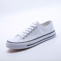 内增高帆布鞋女2020新款鞋子松糕厚底休闲女鞋韩版百搭板鞋布鞋女 8815白色[基础款] 平底 40 标准尺码