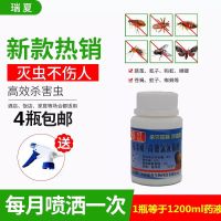 瑞夏家用安全喷雾杀虫剂喷一次管一个月杀灭苍蝇蚊子蟑螂蚂蚁跳蚤 4瓶(送喷头)