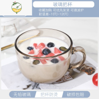 YICHENG加厚早餐杯子牛奶杯泡燕麦藕粉玻璃杯女家用咖啡杯大容量水杯
