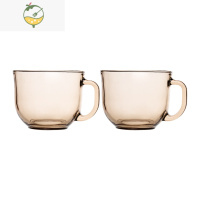 YICHENG考拉海购 茶色玻璃杯子燕麦早餐杯家用耐热水杯咖啡杯女牛奶杯
