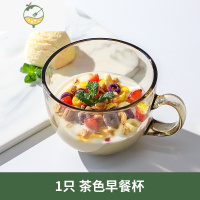 YICHENG北欧牛奶燕麦片早餐杯耐热杯子可爱女酸奶大容量咖啡马克杯ins风茶具