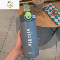 YICHENG创意运动保温杯女生水杯学生吸管杯大人便携水壶高颜值不锈钢杯子