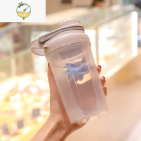 YICHENG个性时尚便携运动摇摇杯塑料学生健身水杯男女防摔创意带刻度杯子