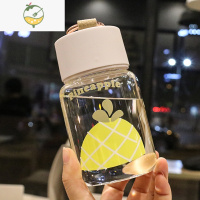 YICHENG水杯女ins迷你小巧杯子耐热玻璃杯创意手机支架可爱外出便携防漏