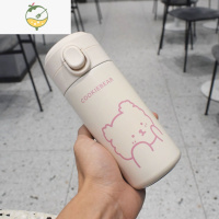 YICHENG创意简约保温杯女便携少女清新潮流水杯可爱学生儿童森系ins杯子
