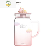 YICHENG泰迪珍藏耐热玻璃凉水壶透明水瓶家用可爱壶女王节茶具