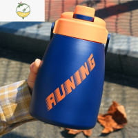 YICHENG保温杯男士大容量带吸管运动健身大肚杯子高颜值简约潮流创意水杯