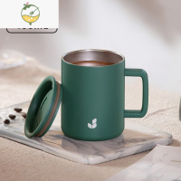 YICHENG不锈钢马克杯保温水杯女生带盖办公室家用茶杯咖啡杯子