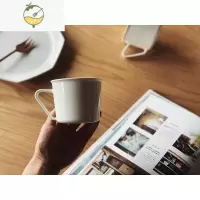 YICHENG收集时光 Camus say执白马克杯 陶瓷咖啡杯 茶杯 水杯
