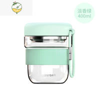 YICHENG北欧风玻璃杯茶杯带过滤网夏天水杯隔热防烫小简约森系随手杯便携