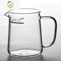 YICHENG耐热玻璃泡茶杯公杯 茶漏一体绿茶杯带过滤分茶器月牙公道杯茶具