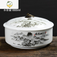 YICHENG哥窑紫砂密封茶叶罐陶瓷茶盒茶仓旅行储物罐普洱罐存茶罐茶具