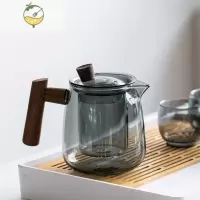 YICHENG玻璃泡茶壶单壶过滤茶水分离壶日式功夫茶具花茶壶家用