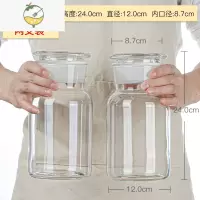 YICHENG泡酒玻璃瓶密封泡酒罐加厚家用酒坛泡青梅泡人参酒专用玻璃瓶罐 3斤空瓶两只酒具