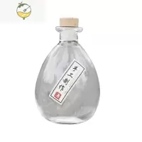 YICHENG可定制一斤装果酒密封罐自酿酒瓶空瓶果汁瓶子冷萃瓶玻璃密封 透明 500ML 手工制作标签酒具