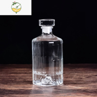 YICHENG酒瓶白酒玻璃瓶空酒瓶子500好看开山洋酒瓶泡酒透明玻璃1斤 透明开山500ml(两个瓶子)-R65酒具