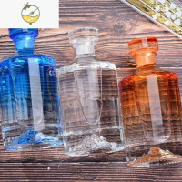 YICHENG酒瓶白酒玻璃瓶空酒瓶子500好看开山洋酒瓶泡酒透明玻璃1斤 经典三个组合(收藏款)-A79酒具