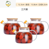 YICHENG泡酒玻璃瓶葡萄酒自酿酒罐子青梅杨梅酒瓶空瓶酒坛容器果酒瓶密封 3个2斤(竹盖)酒具