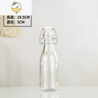YICHENG5001000750250卡扣玻璃密封水瓶酵素酿酒瓶饮料瓶 白酒瓶 透明250ml圆酒具