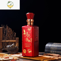 YICHENG白酒瓶包装全套带礼盒喜酒瓶定制玻璃空瓶一斤装空酒瓶子密封 方窖藏喜宴 喜宴用酒具