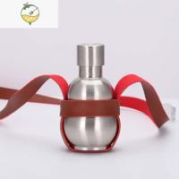 YICHENG304不锈钢酒壶葫芦半斤装1斤2斤3斤随身便携户外酒瓶家用酒具水壶 半斤装(送皮套)
